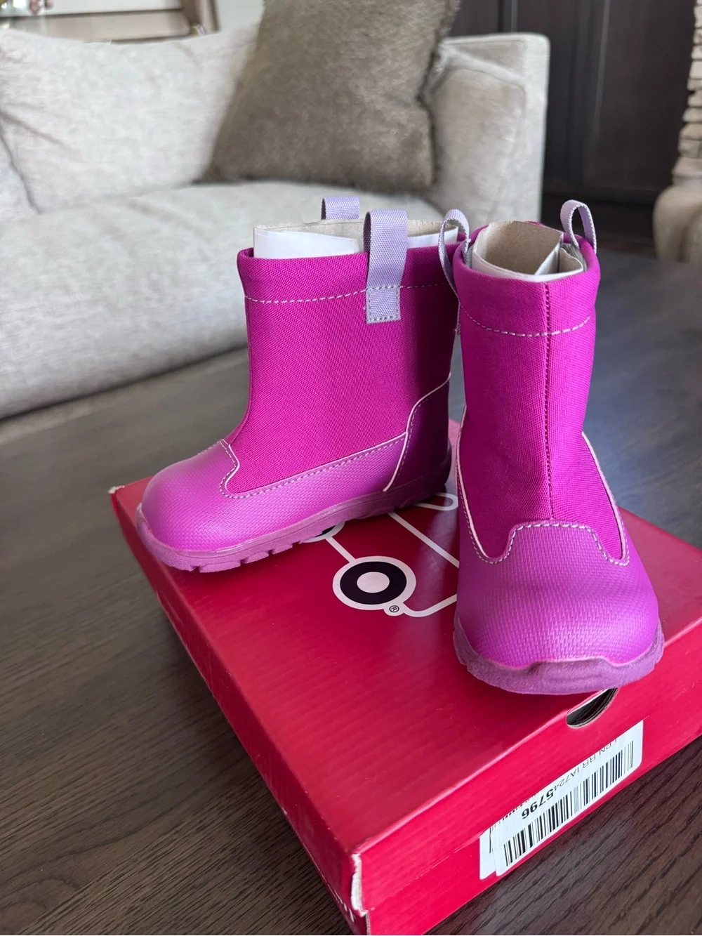 See Kai Run Waterproof Berry-Magenta Kids Rain Boots